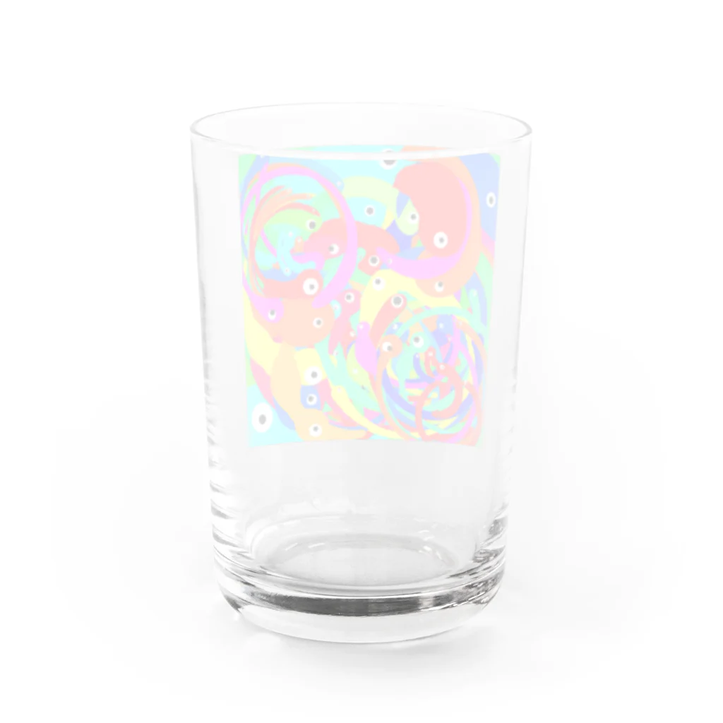 トミーズストアのおめめ Water Glass :back