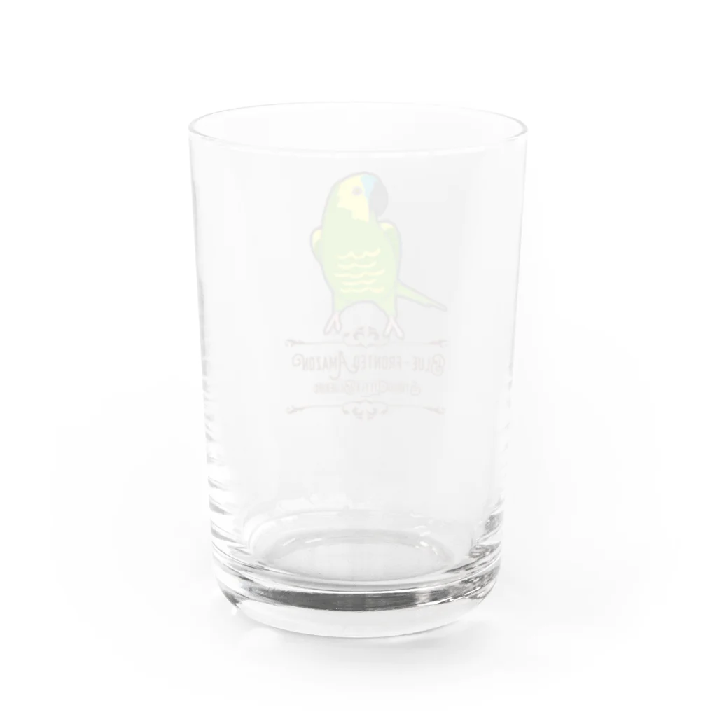 リズさんち🦜👶✨のアオボウシくん Water Glass :back