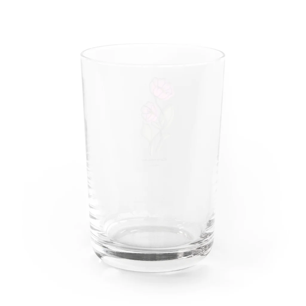 あすこたのFlower -WEST pink- Water Glass :back