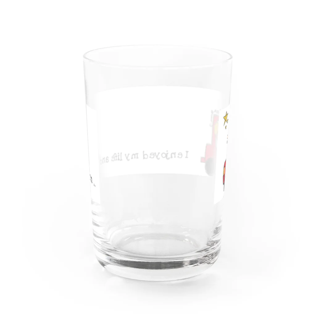 Azuのおうちの人生楽しんだもん勝ち❤️🧡💛💚💙💜 Water Glass :back