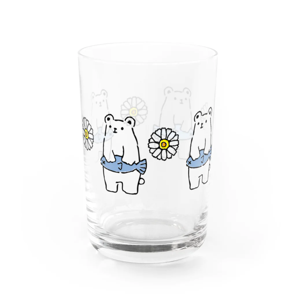 美味しいペンギンのしろくまミルク Water Glass :back