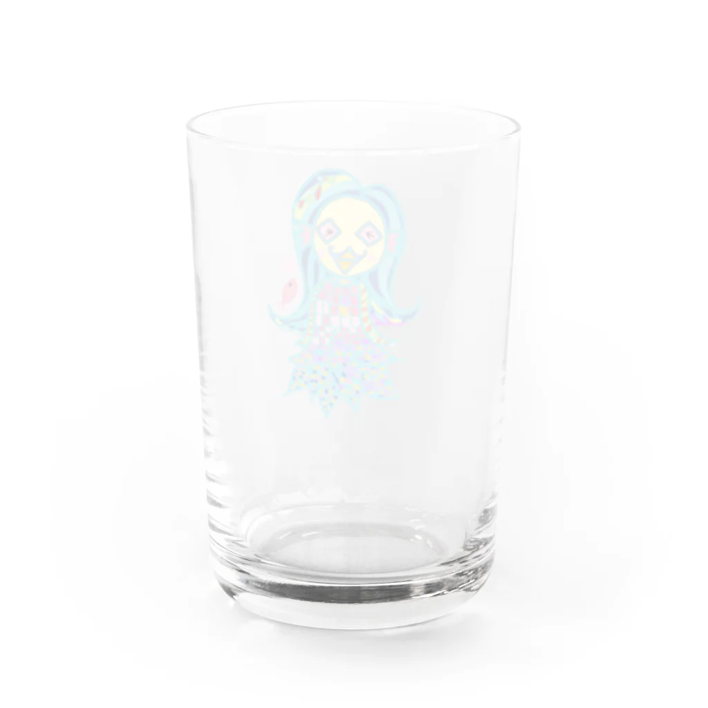 塩田貞治のアマビエSmile Water Glass :back