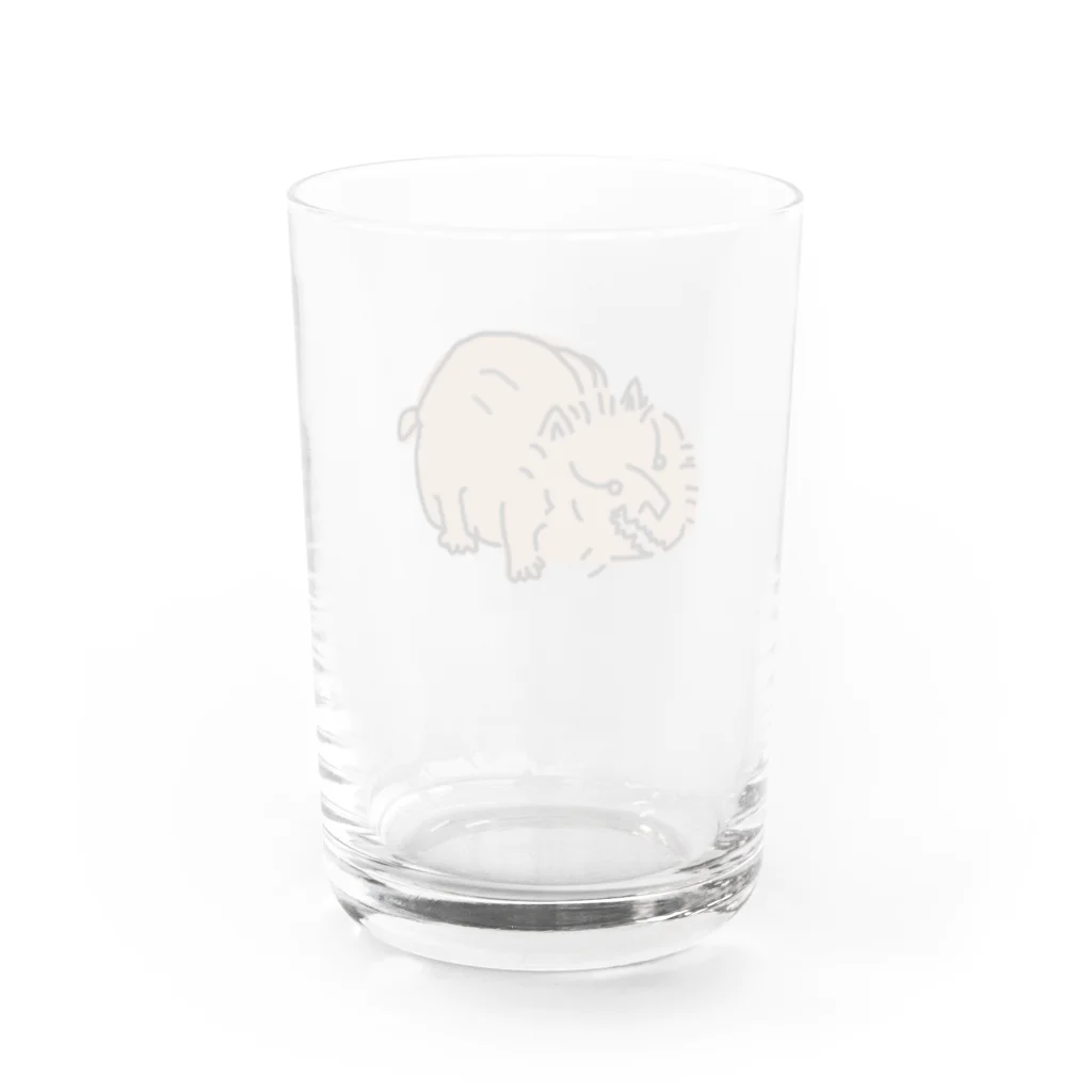 だいぷく。の画伯のくま。 Water Glass :back