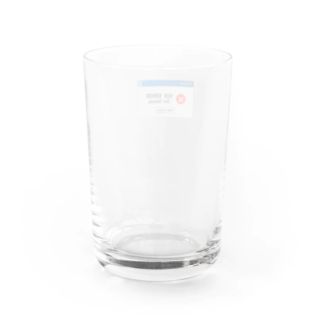 likesloveslikesの謎需要グラス（502エラー） Water Glass :back