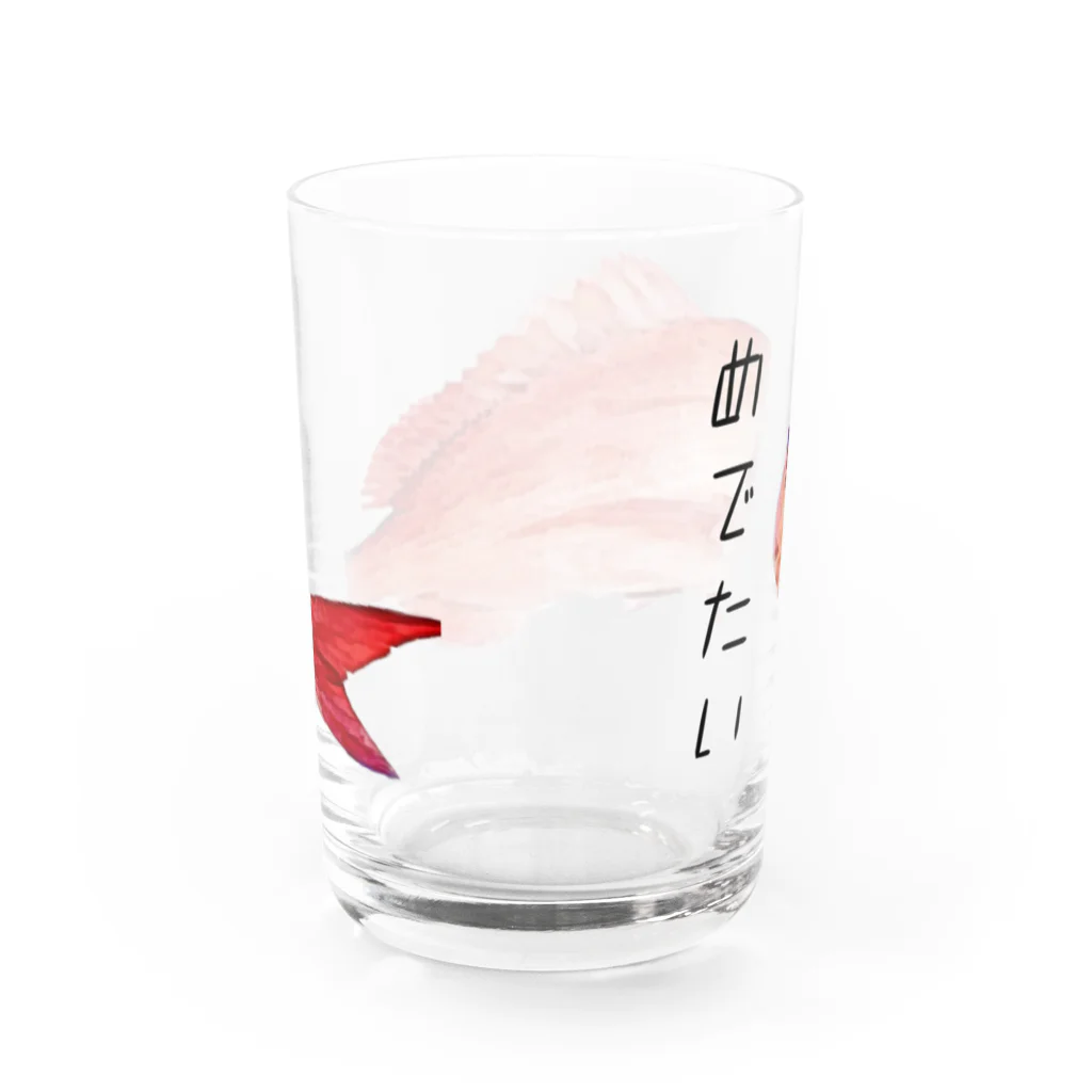 shop reikaのめでたいグッズ Water Glass :back