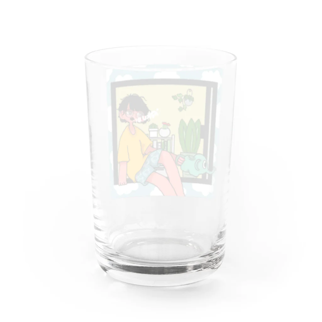 ゆるしょっぷのあくびぐらす　あさ Water Glass :back