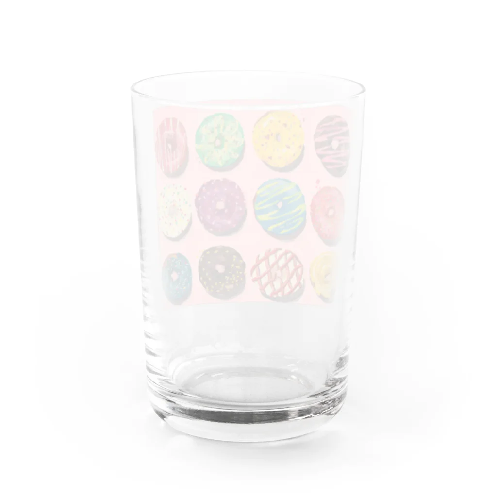 irodoriAYA45のカラフルドーナツ Water Glass :back