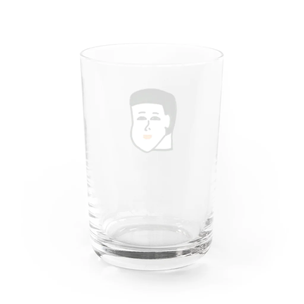 わやたにのにんまりモミアゲ坊や Water Glass :back