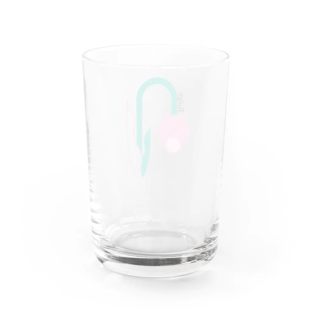 pazooのFlower12 Water Glass :back