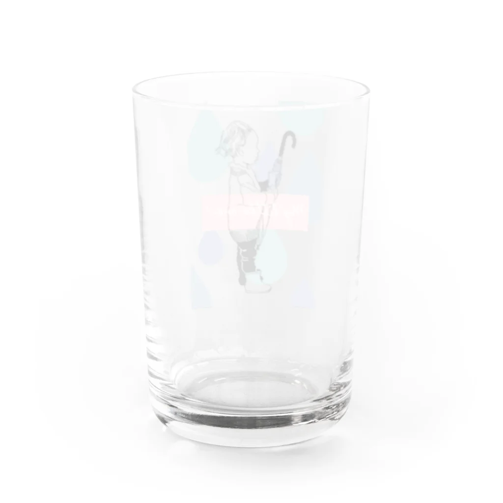 ふきのとうの雨 Water Glass :back