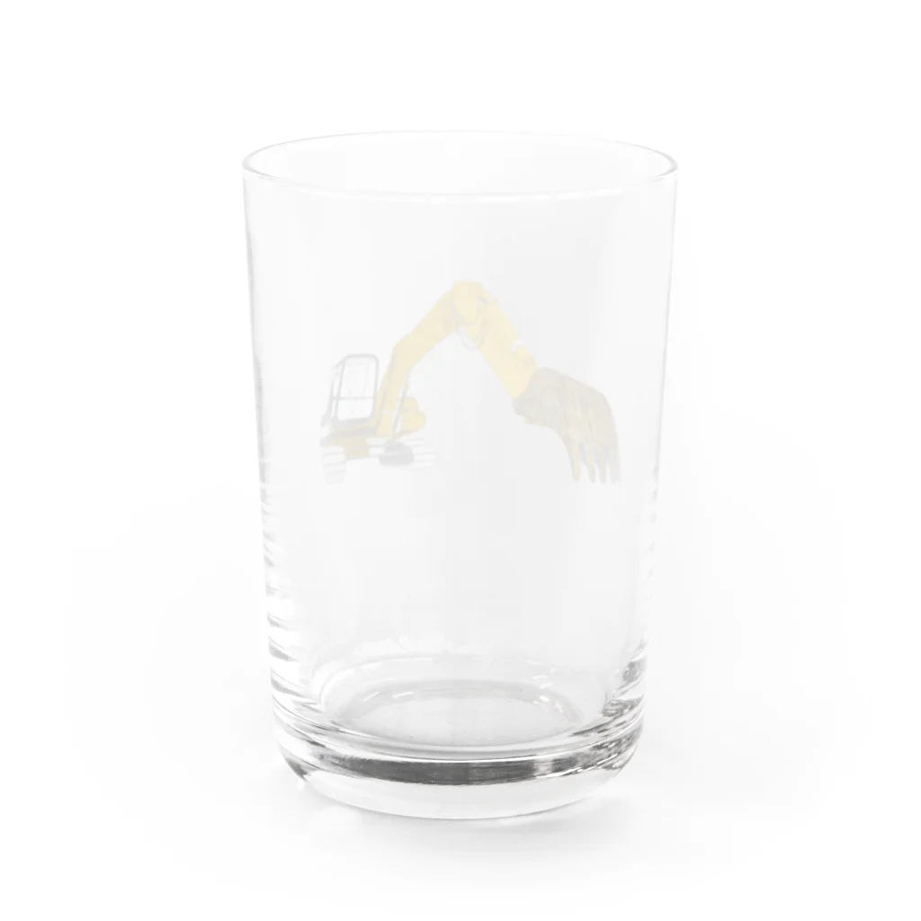 Aico/坪井愛子のはたらくクルマ～ショベルカー～ Water Glass :back