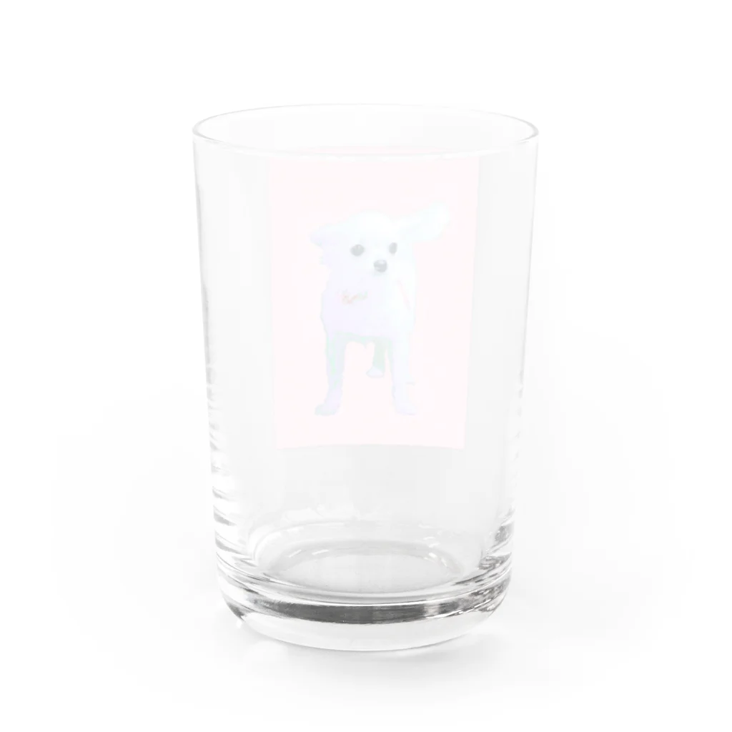 pinkyのチワワ♡ Water Glass :back