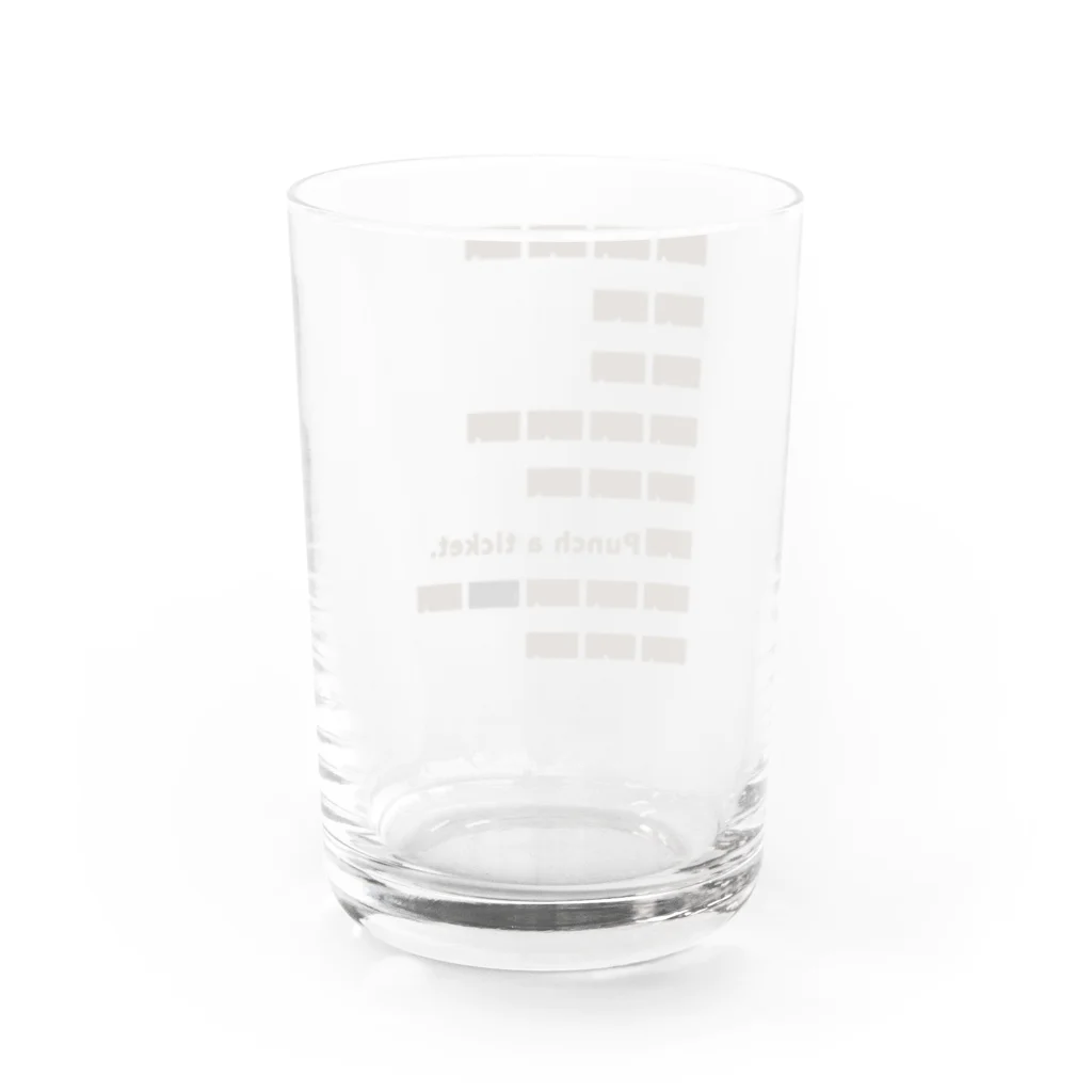 cosmicatiromの切符 Water Glass :back