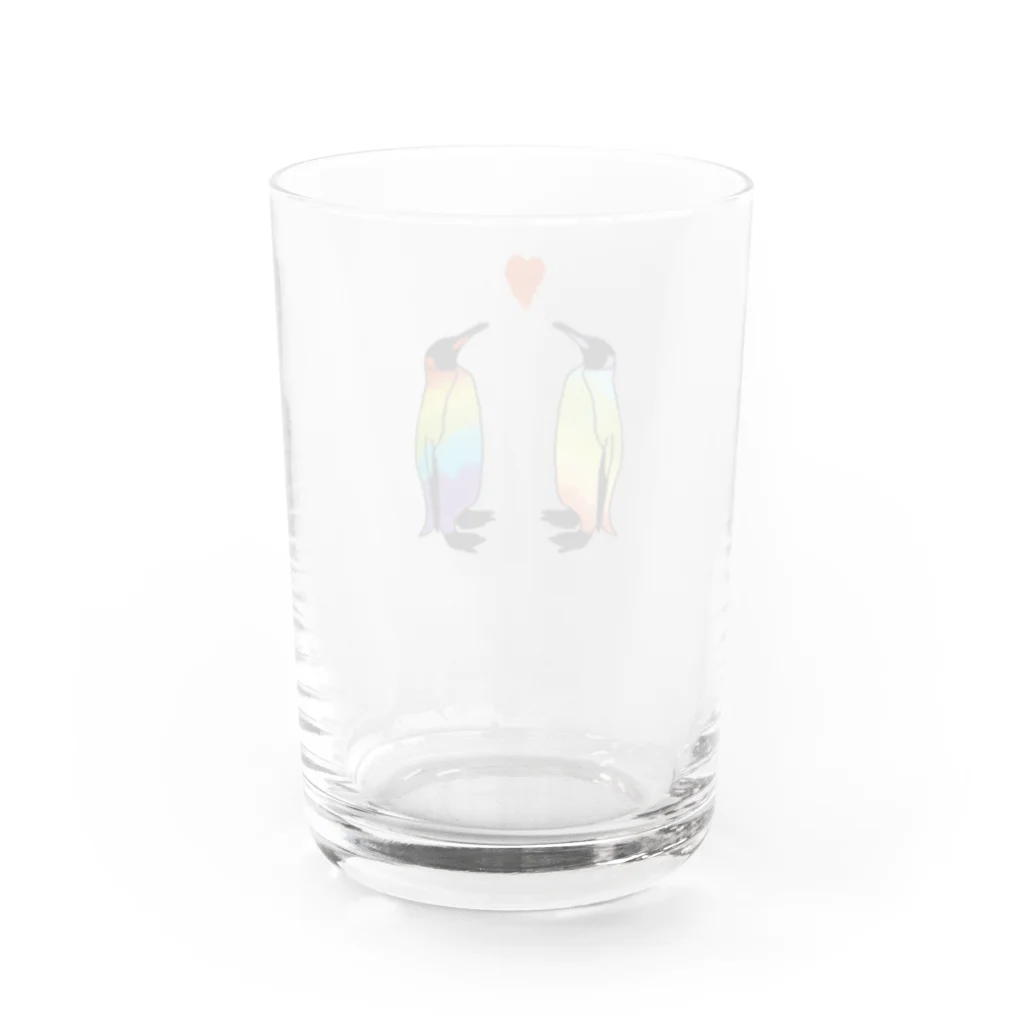 YükaCh!ka(ユカチカ)の虹色ペンギンLOVE Water Glass :back