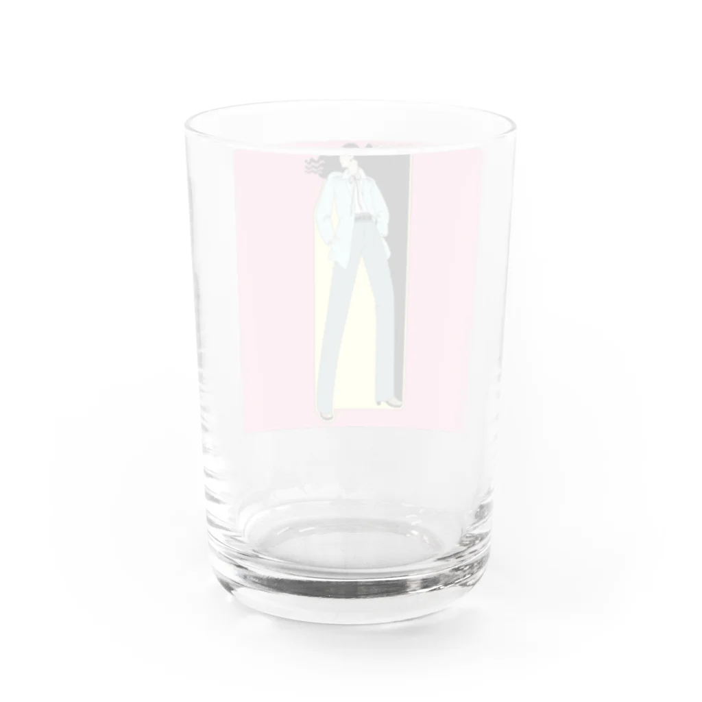 Ksukeのレトロガール Water Glass :back