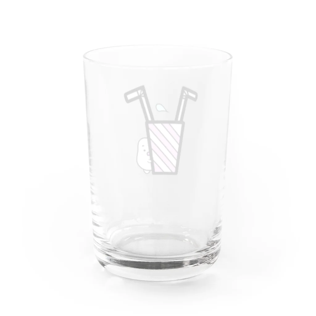 相乗効果 閑歳のおはごじゃショップのkApple×おコメくん Water Glass :back