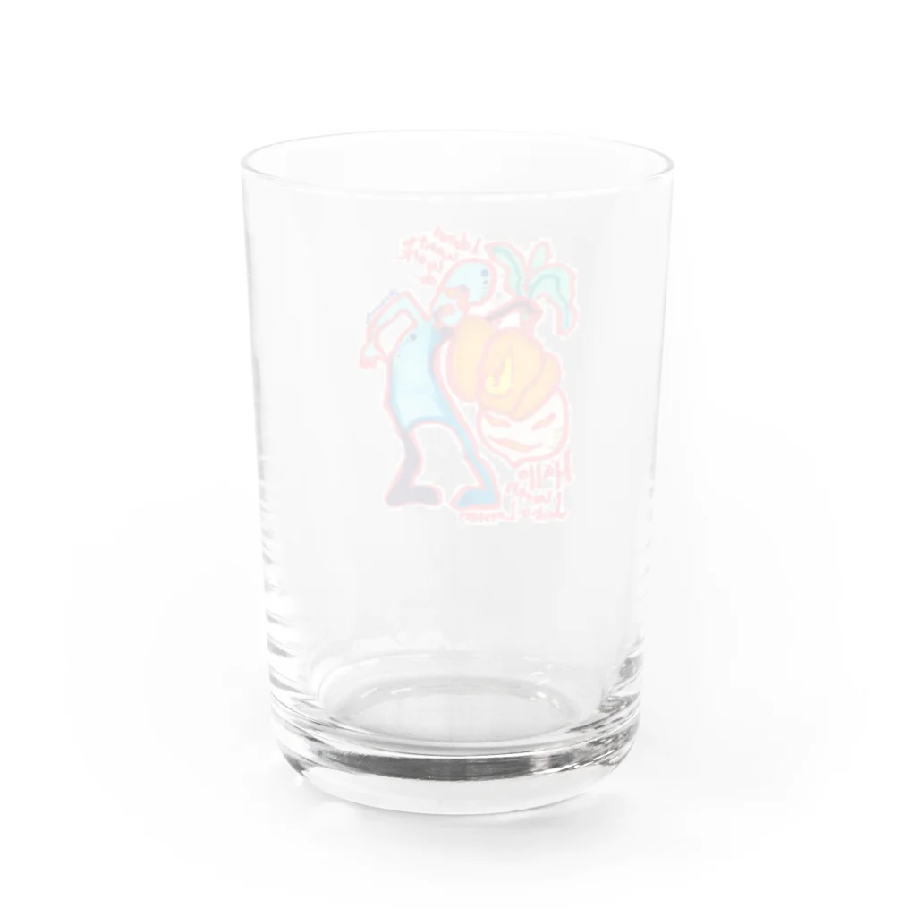 しろうめ庵ノSUZURIさんのジャックおランタンさん Water Glass :back