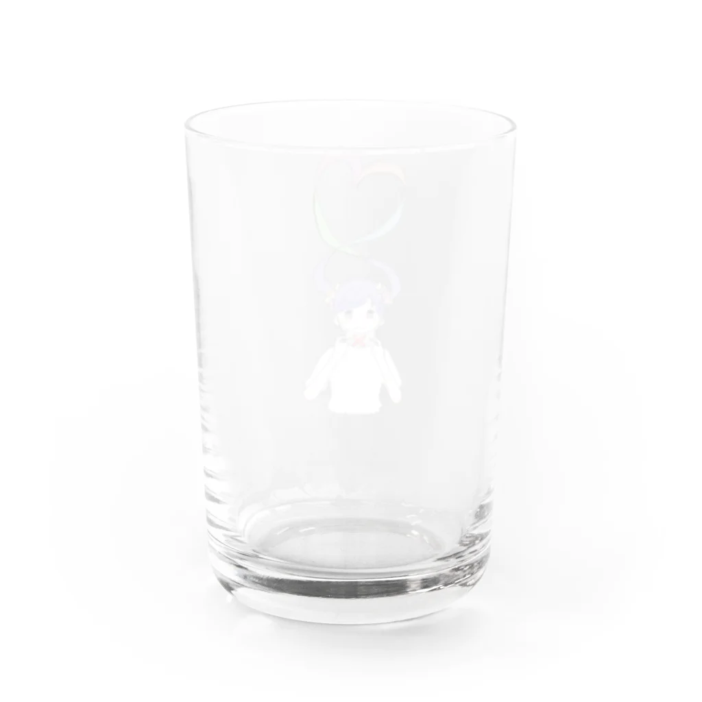 とことこのショップの伝わっちゃう人 透過版 Water Glass :back