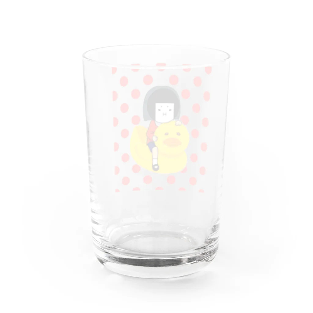 ざしきむすめのざしきさん(あひるさんと一緒) Water Glass :back