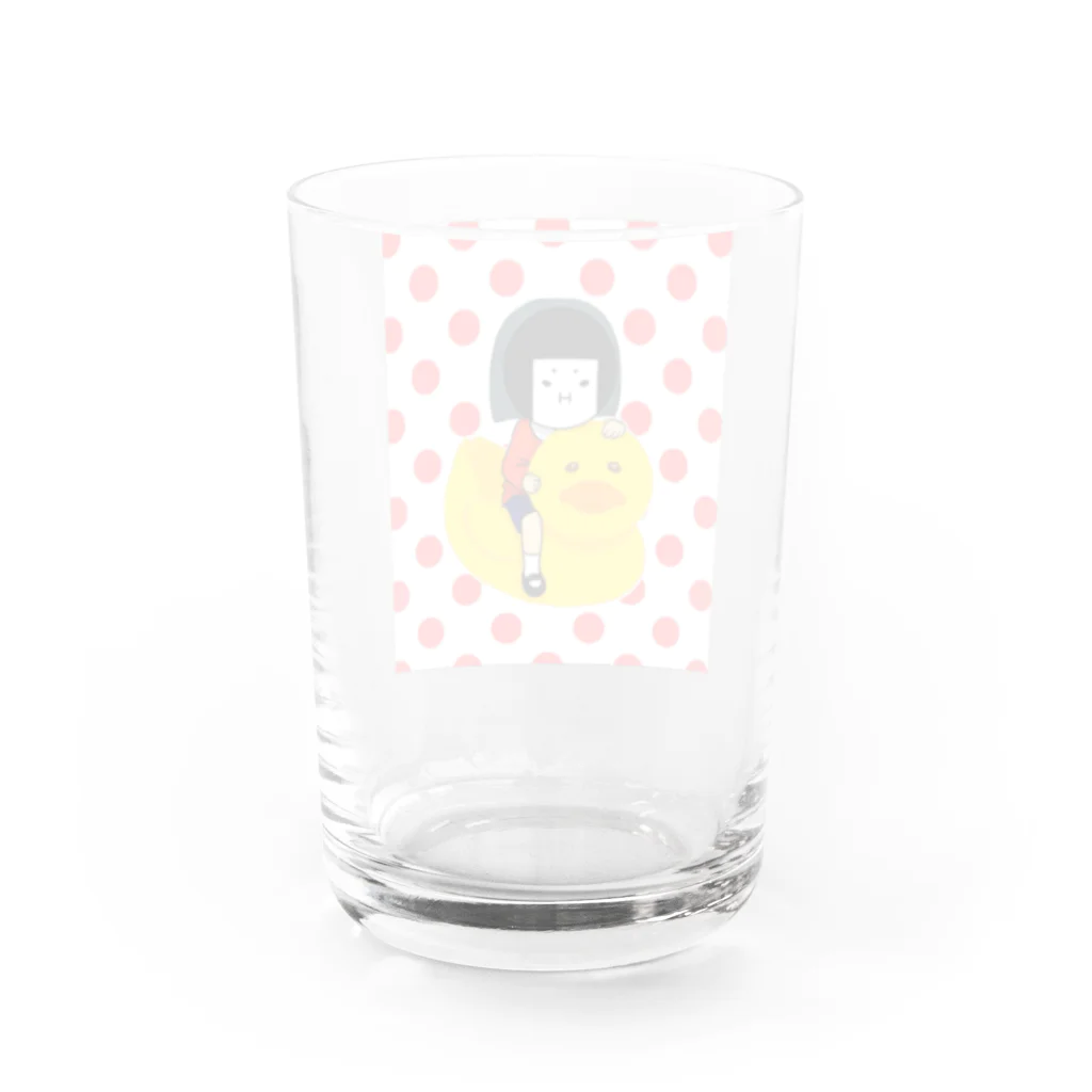 ざしきむすめのざしきさん(あひるさんと一緒) Water Glass :back