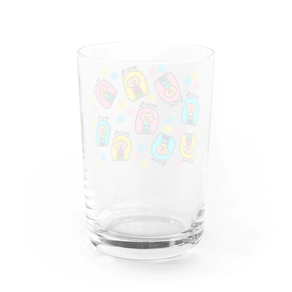 モンスターパークのアマビエちゃん Water Glass :back