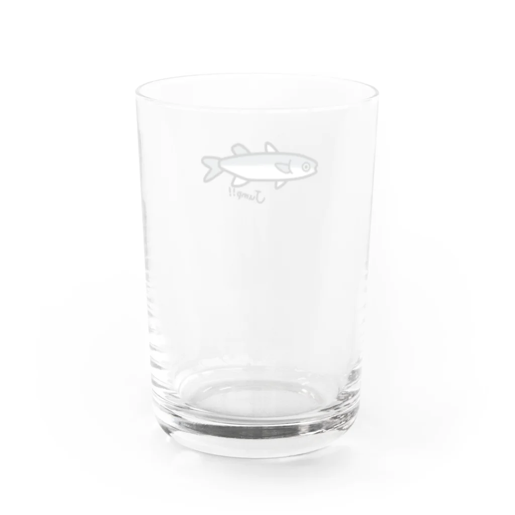 おさかなくんのボラくん Water Glass :back