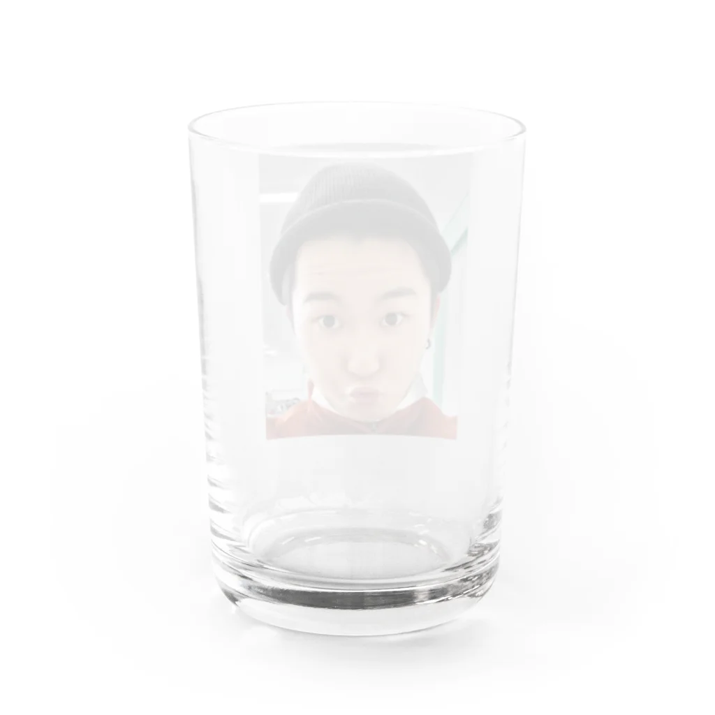 あんまばいのかみじろうグッズ Water Glass :back