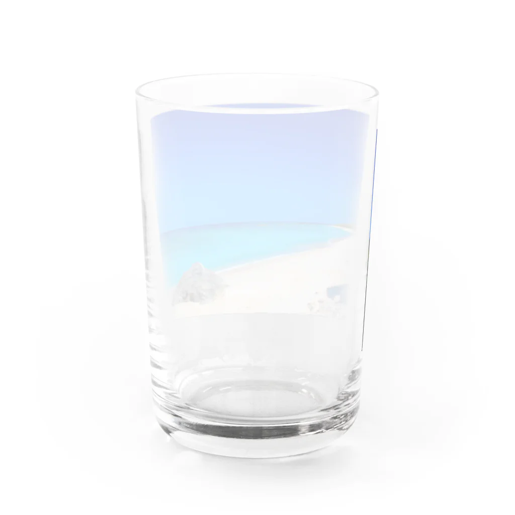 南ぬ楽園「ぱいぬらくえん」の波照間島　ニシ浜 Water Glass :back