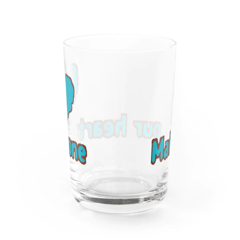 Thank you for your timeのMake our hearts one Water Glass :back