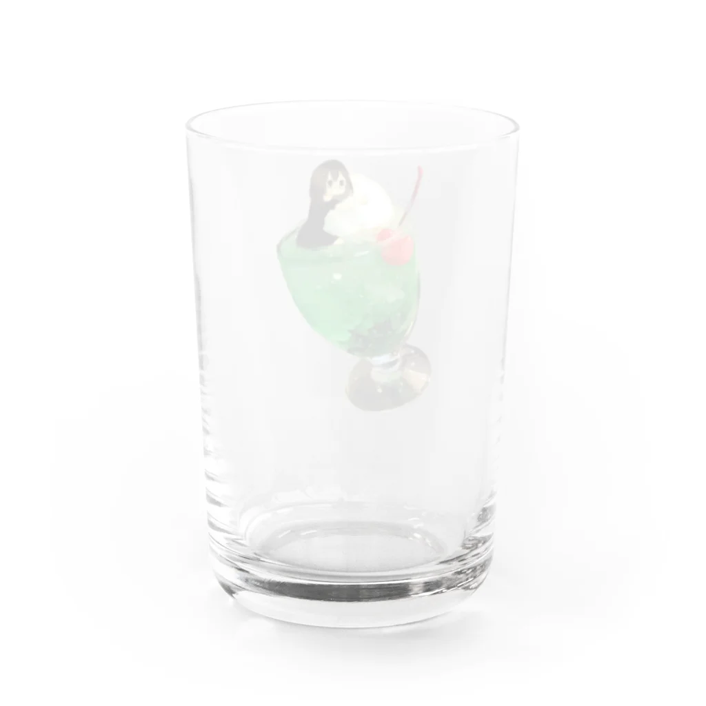 よしはらヨシのクリームソーダちゃん Water Glass :back