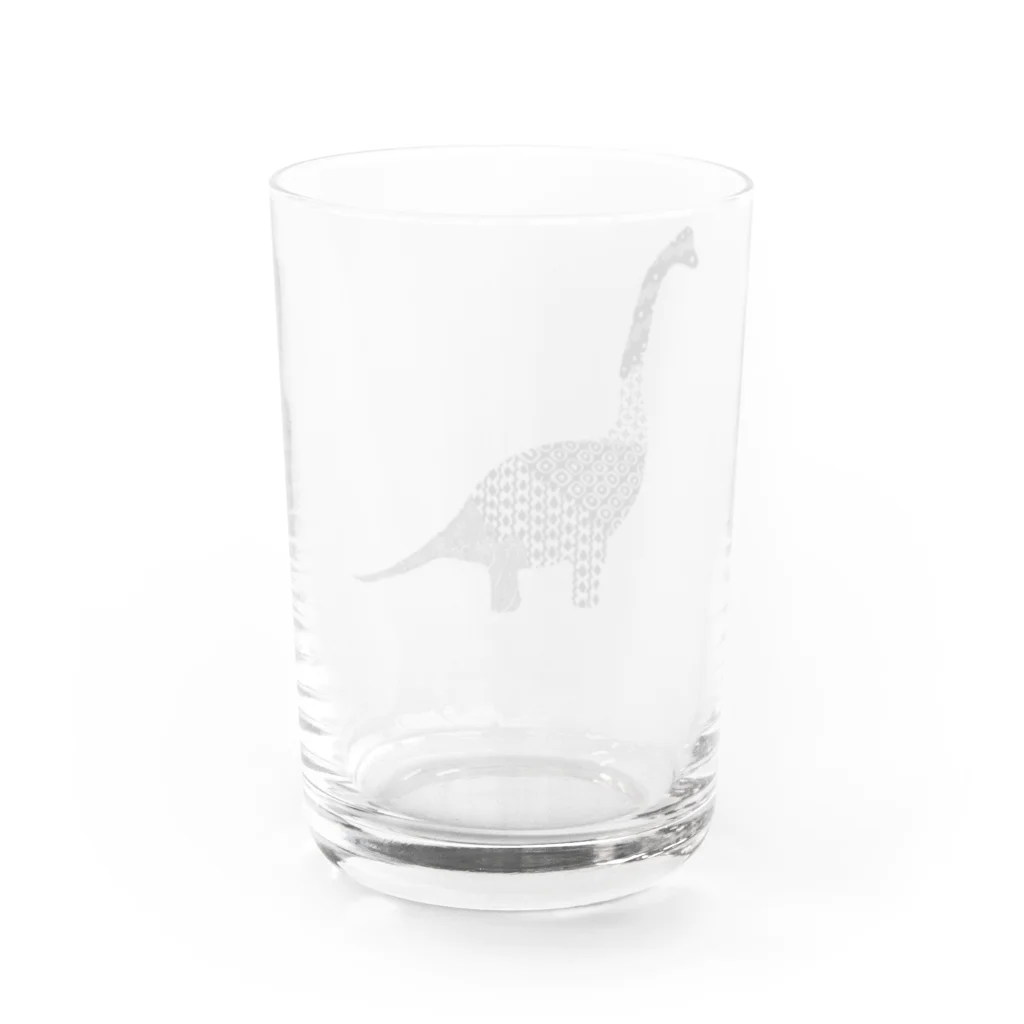 新谷べにのブラキオサウルス Water Glass :back