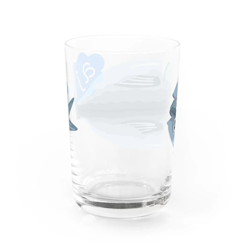 スロータイプ書店 Slowtype Booksのあじの干物 141 Water Glass :back