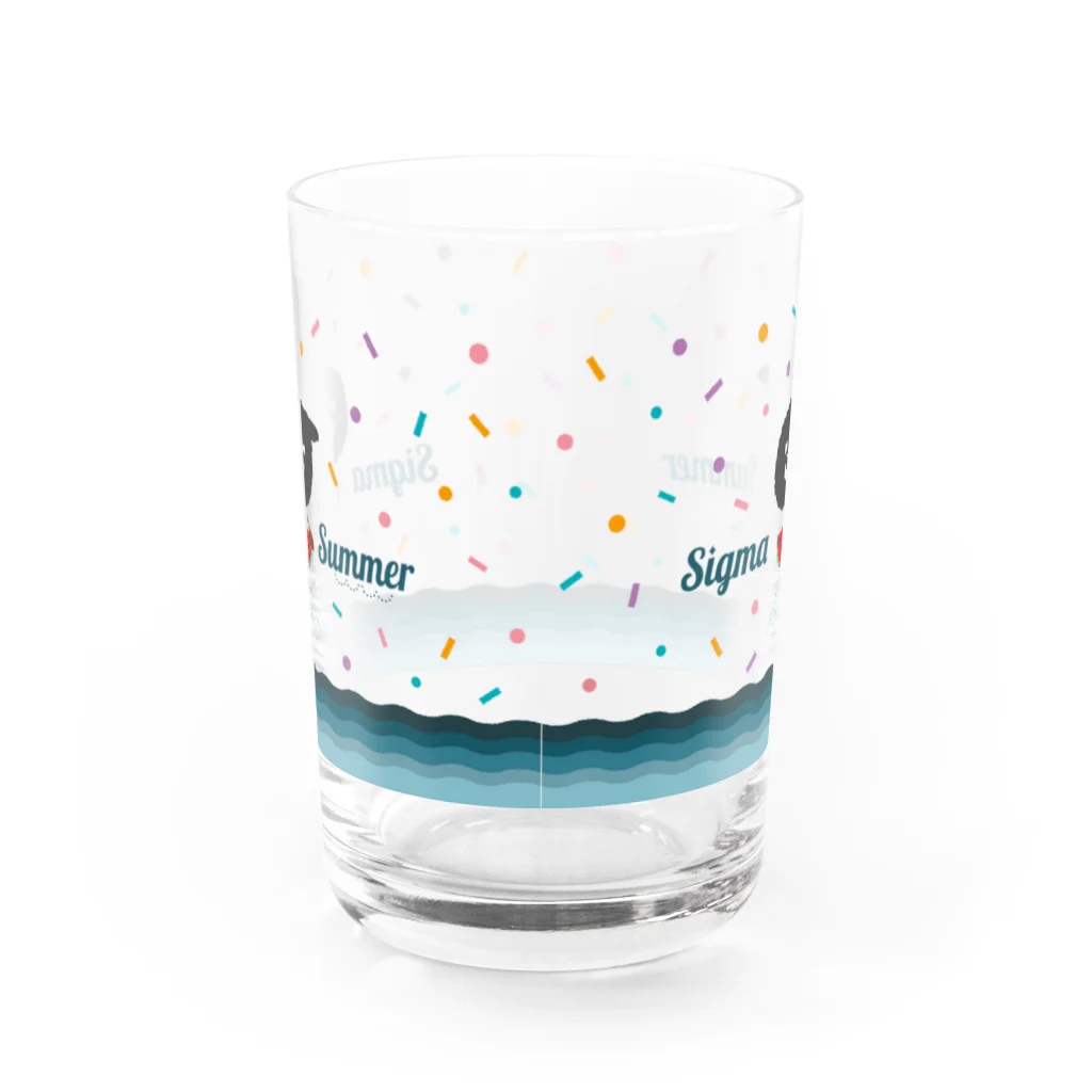 azu_sigmadesignのしぐまsummer Water Glass :back