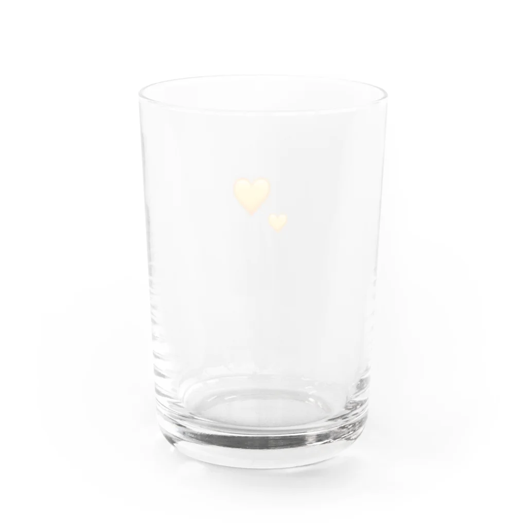 yellowloveのyou got heart of gold Water Glass :back