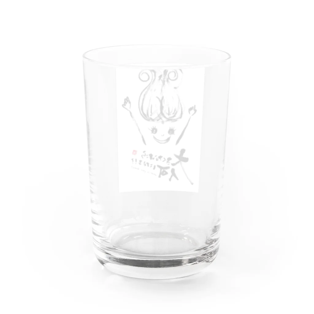 Erikka Brush Artの大きくなったら♡ Water Glass :back