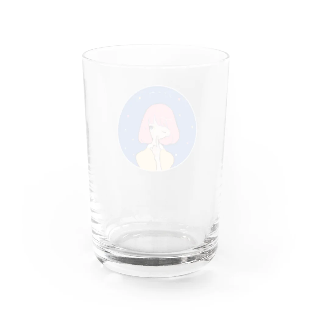 りももんがの星夜のひみつ Water Glass :back