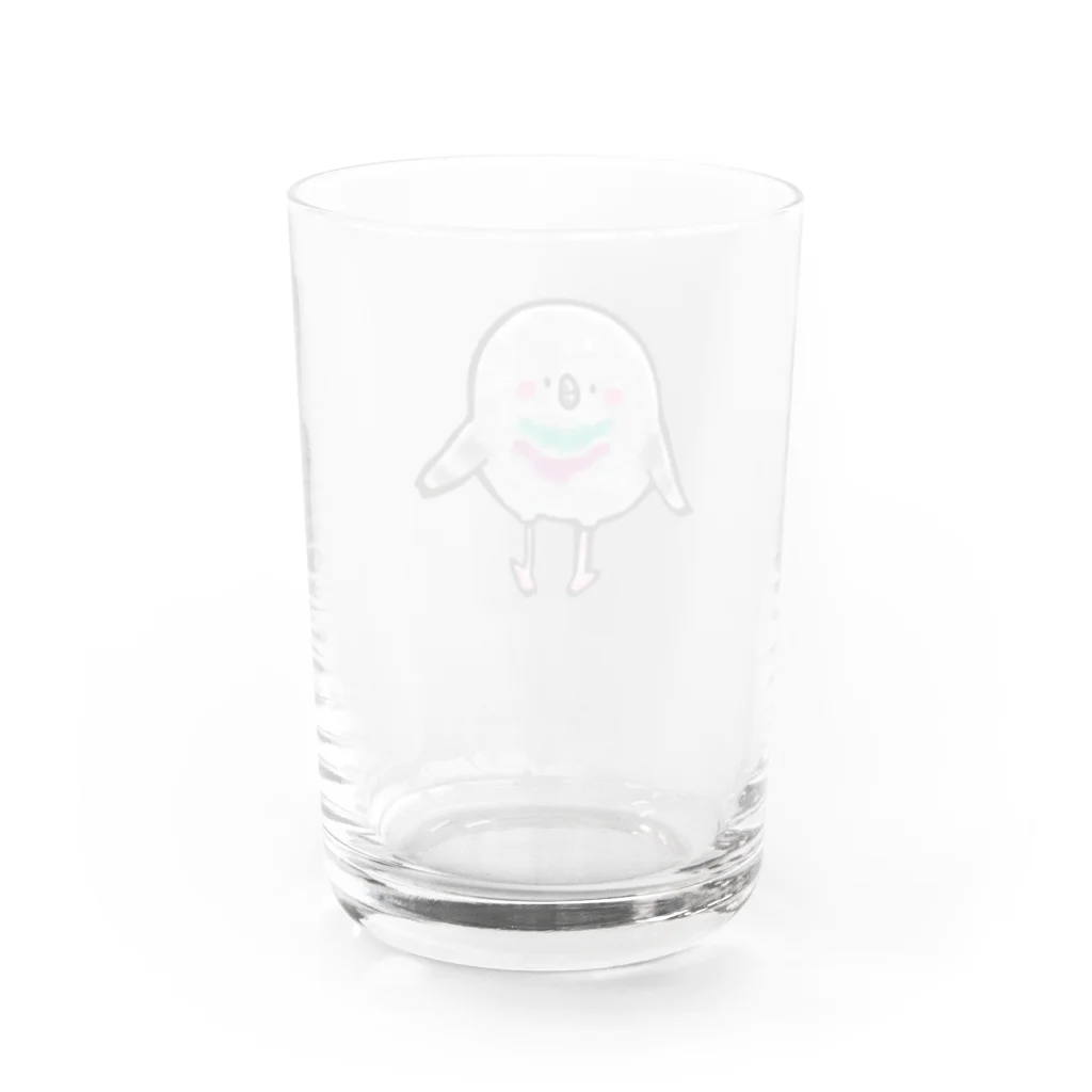 はむたぬぅのハトのぽっぽさん Water Glass :back