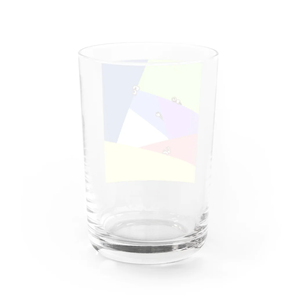 samereniの隠れてないコアラウサギパンダキリン Water Glass :back