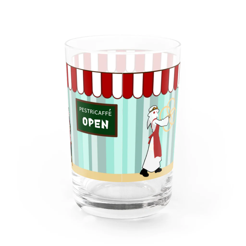 ペストリカさんの同人グッズ＠百頭ピンのペストリカフェグラス Water Glass :back