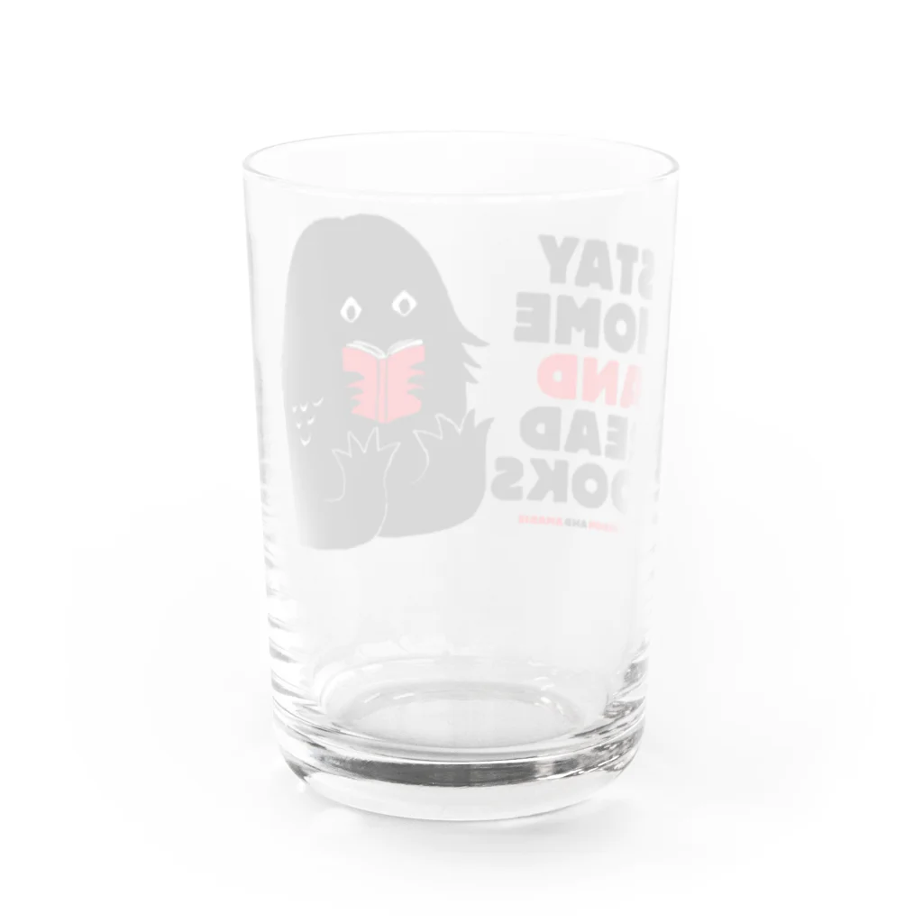 SAIWAI DESIGN STOREのアマビエ （STAY HOME AND READ BOOKS） Water Glass :back