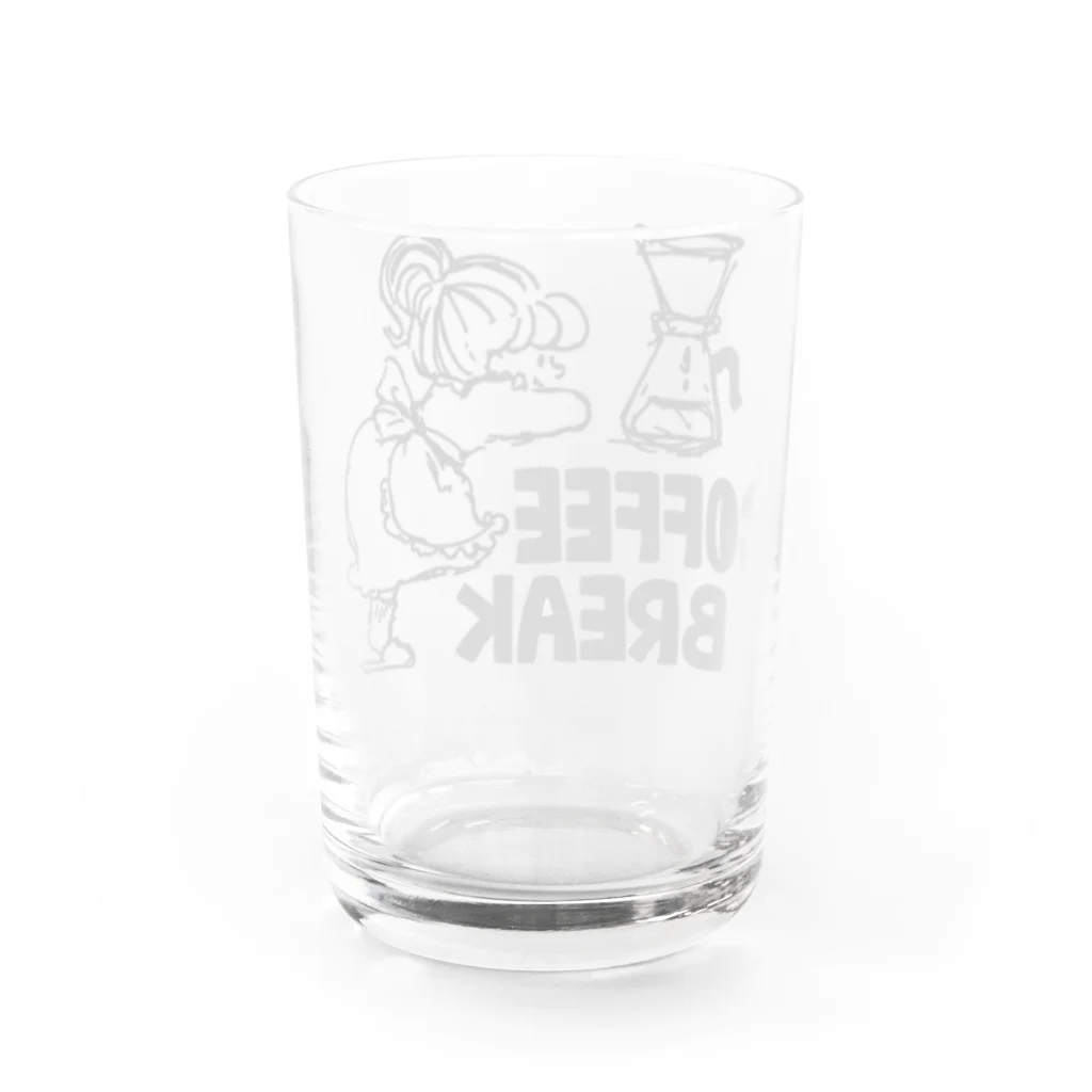 エソラコトのcoffee girl Water Glass :back