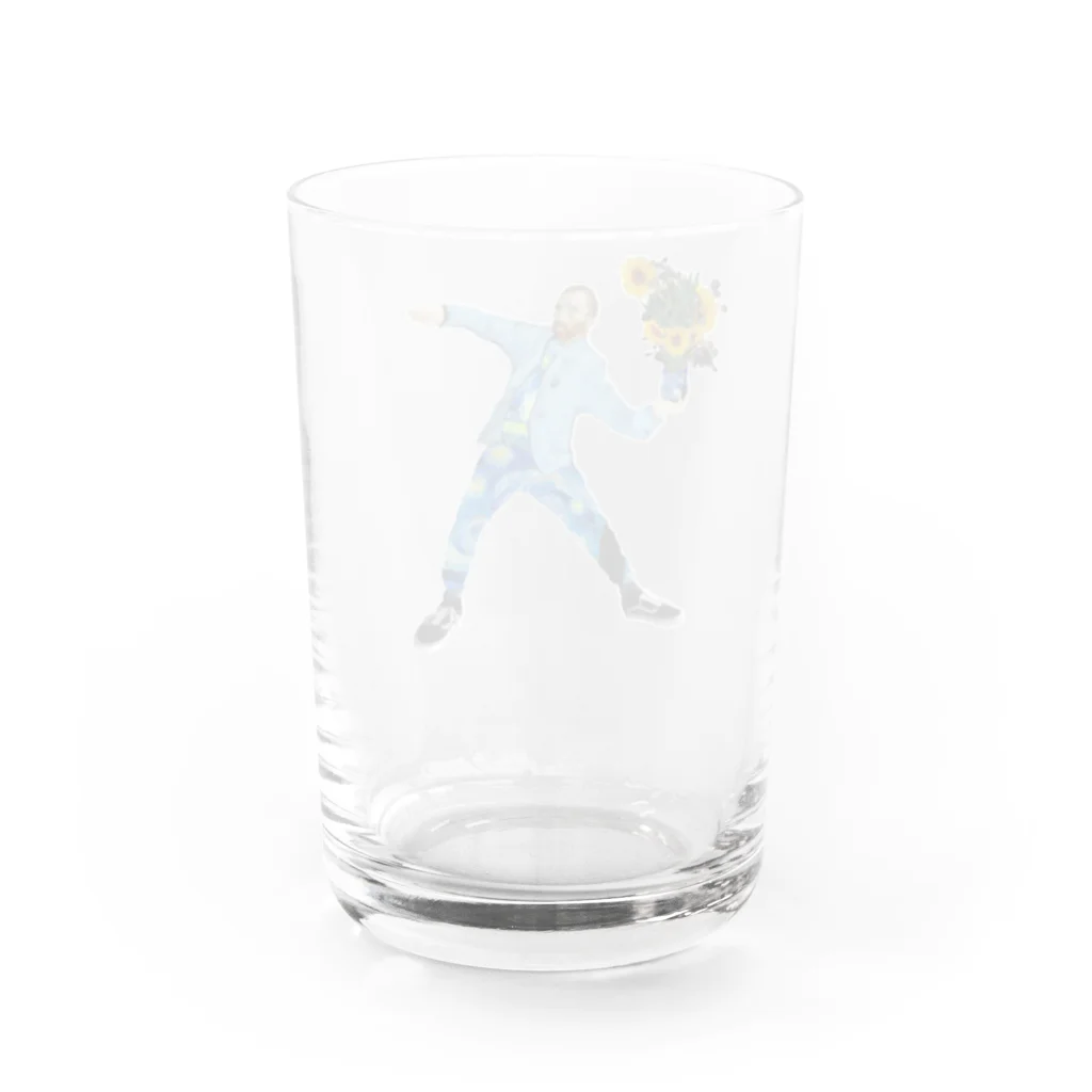 PSYCHEDELIC ART Y&Aのヴァンゴッホ？ Water Glass :back