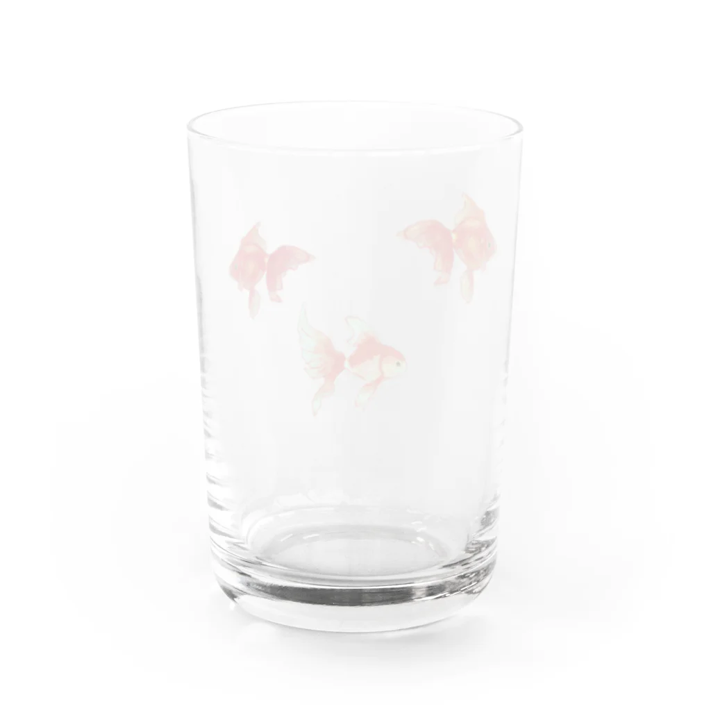 羊歯のゆれる金魚 Water Glass :back