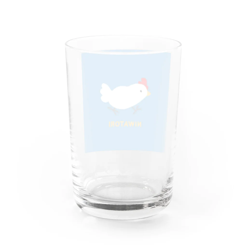 ねこやにわとりやのNIWATORI Water Glass :back