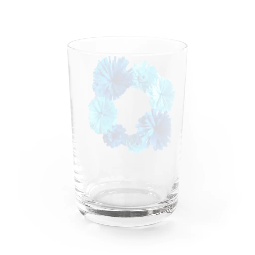 つづみこの青い花 Water Glass :back