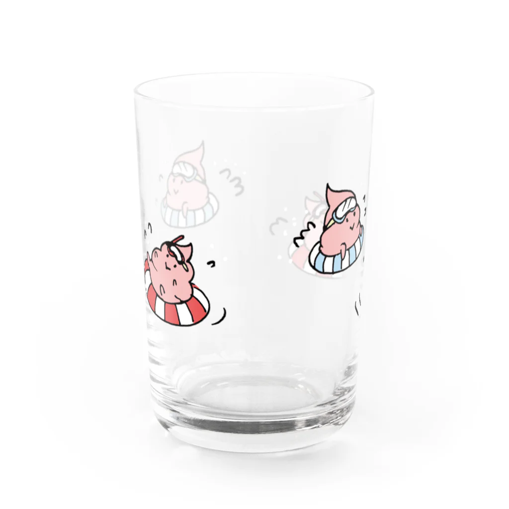 segasworksのunchikun(水遊び) グラス反対面