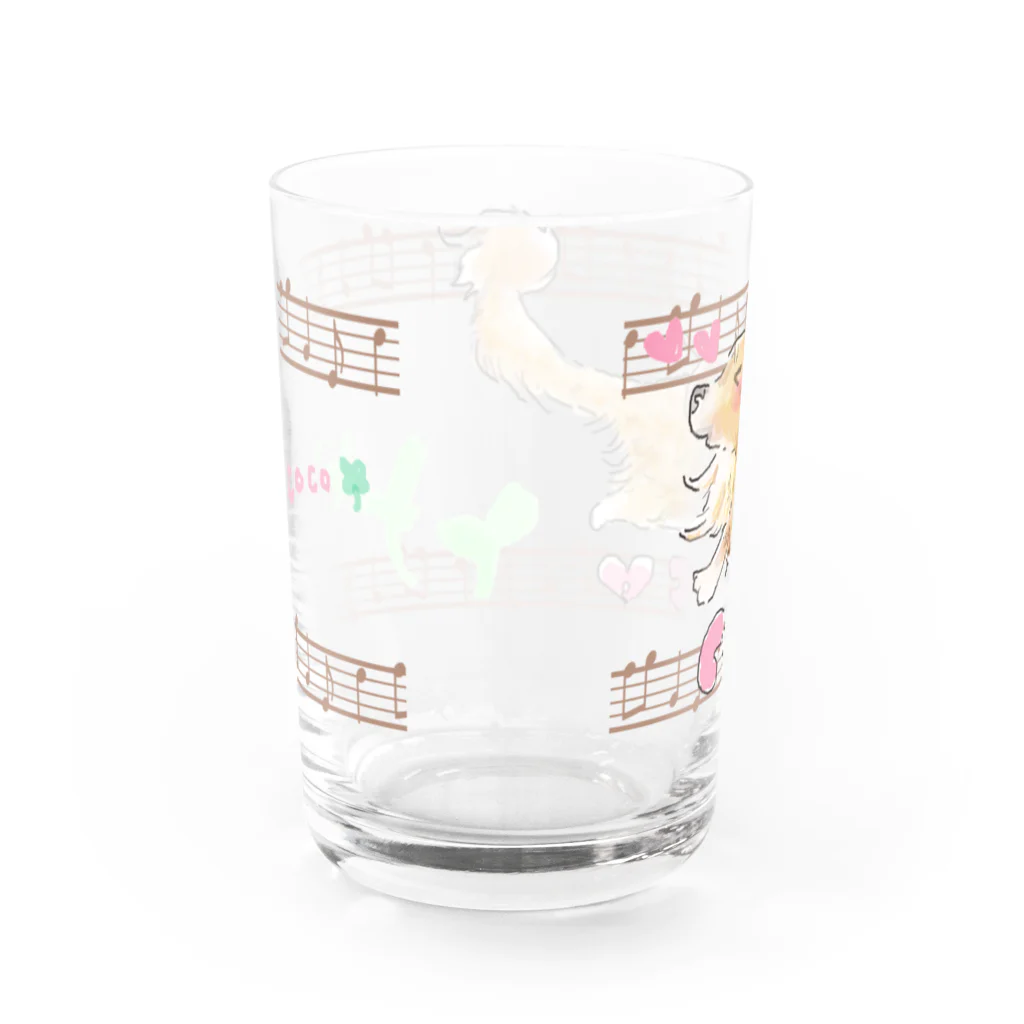 月兎亭のcocoちゃん Water Glass :back