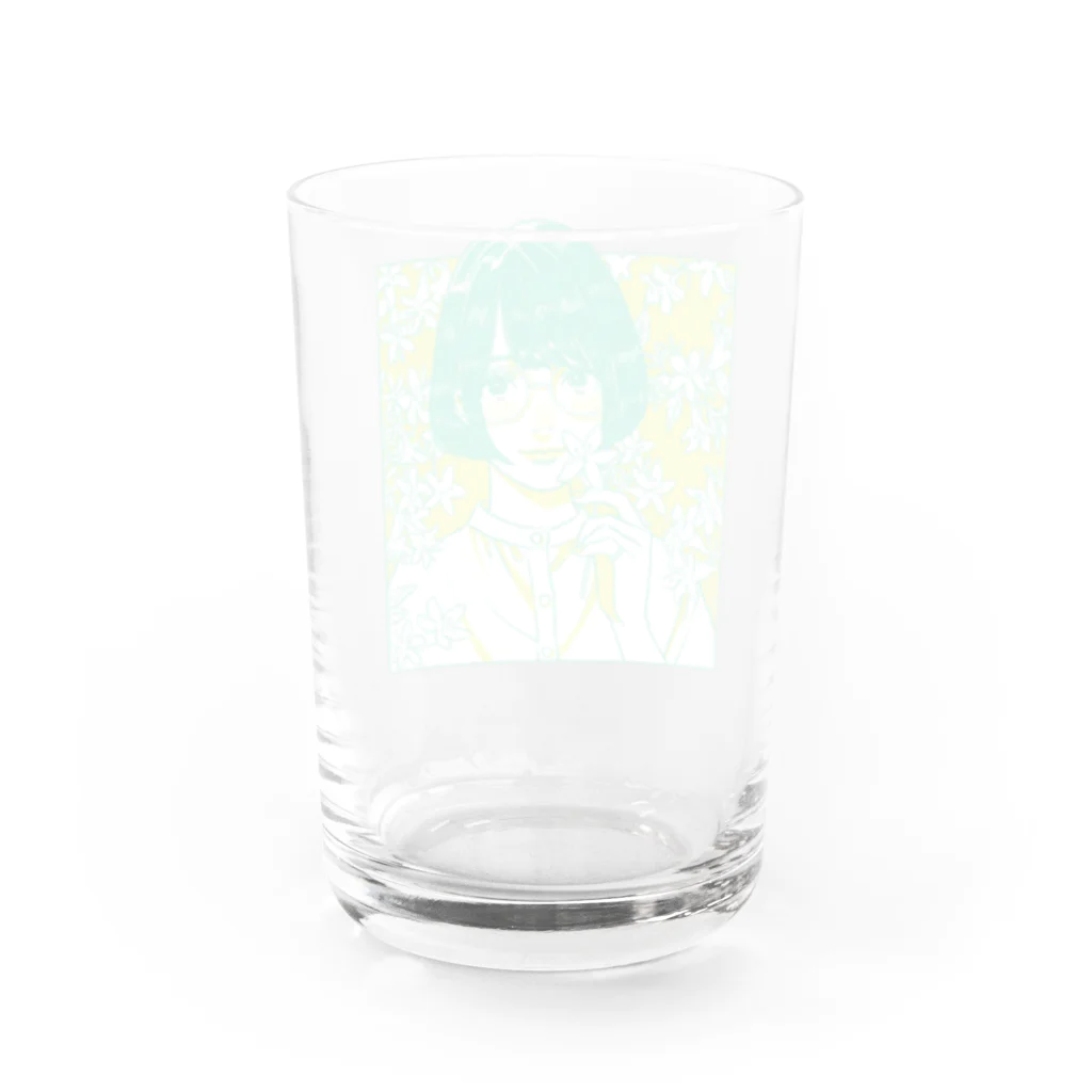 HAGU HOSHINO COLLABORATION STOREの【若】HAGU HOSHINO Glass Water Glass :back