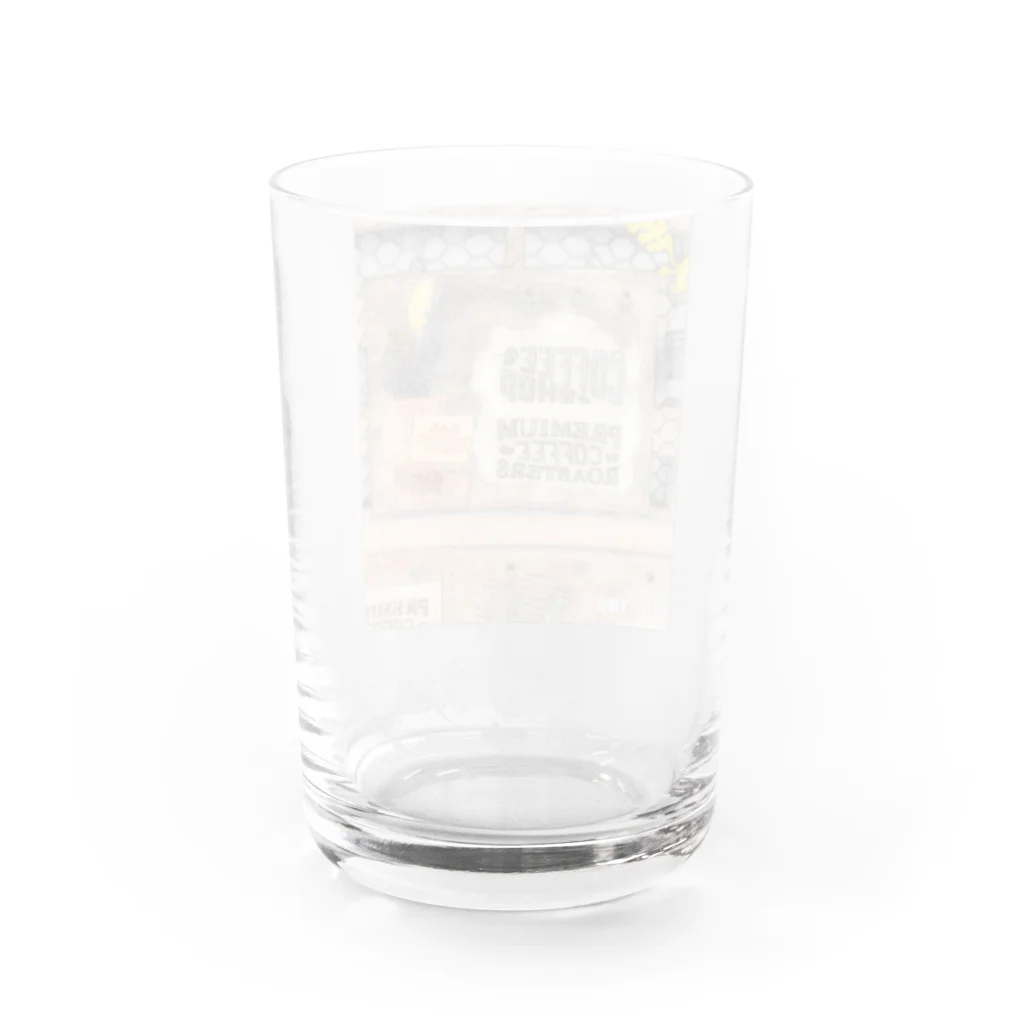 full  of funのカフェ風フラワープレート Water Glass :back