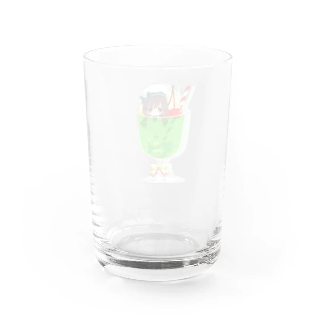 椎名めろん[melomelon]のメロンソーダ Water Glass :back